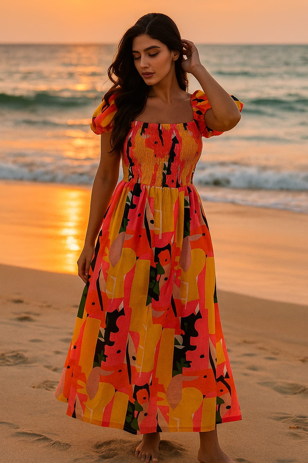 Vestido laranja