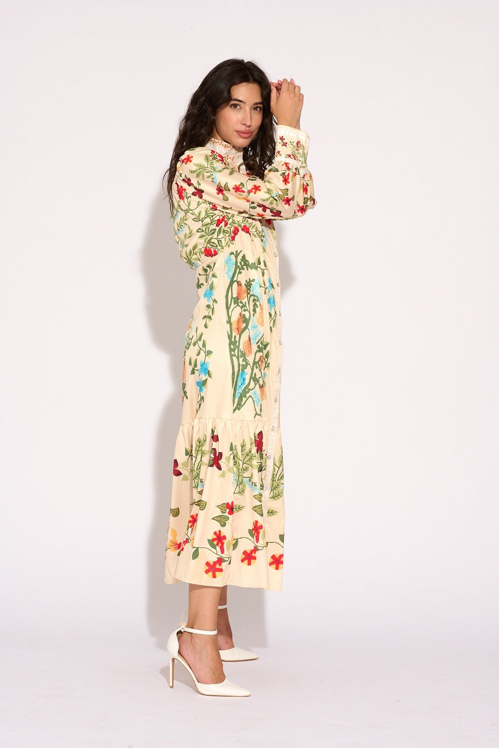 Flower bege dress