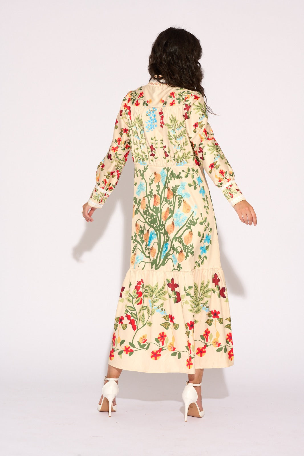 Flower bege dress