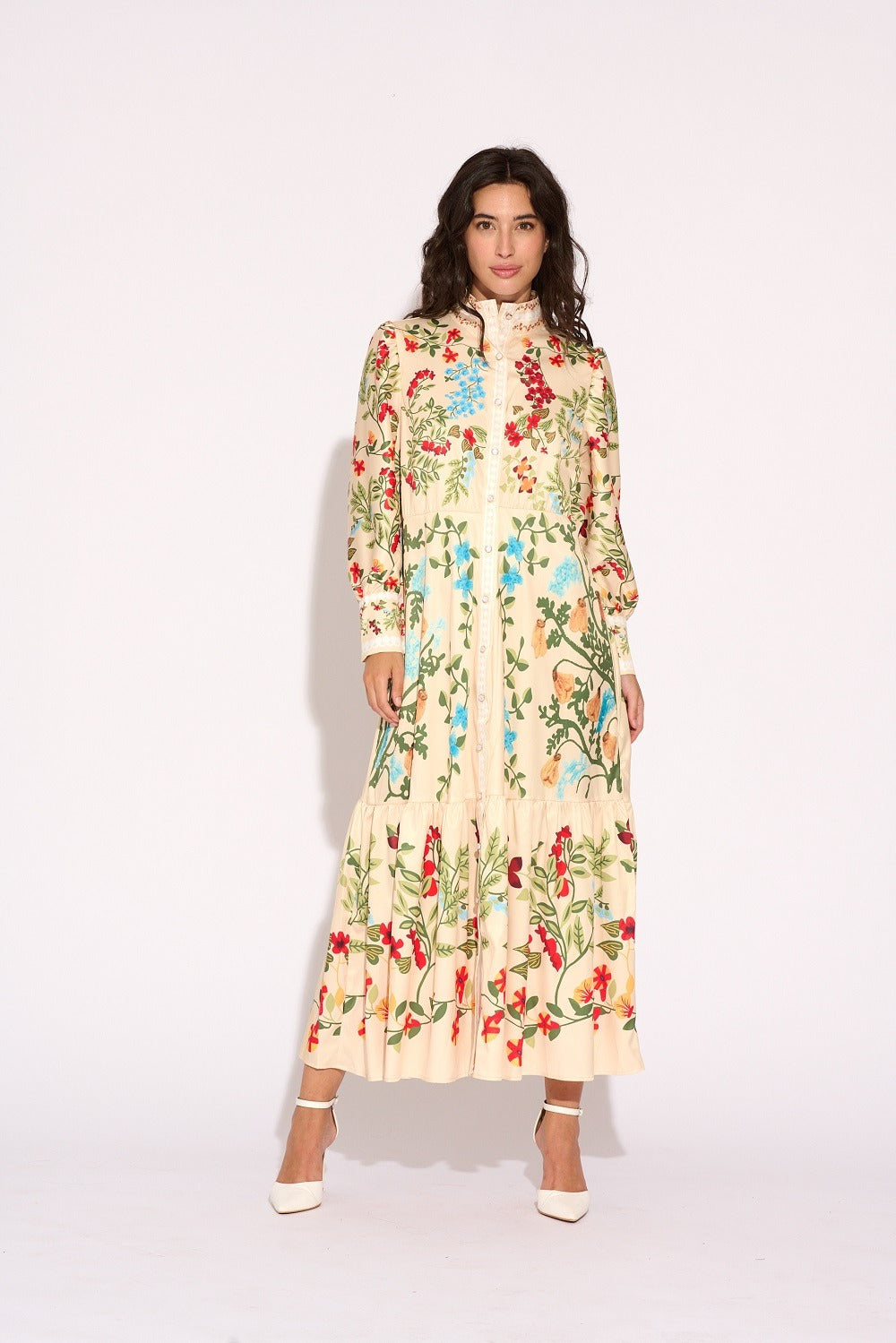 Flower bege dress